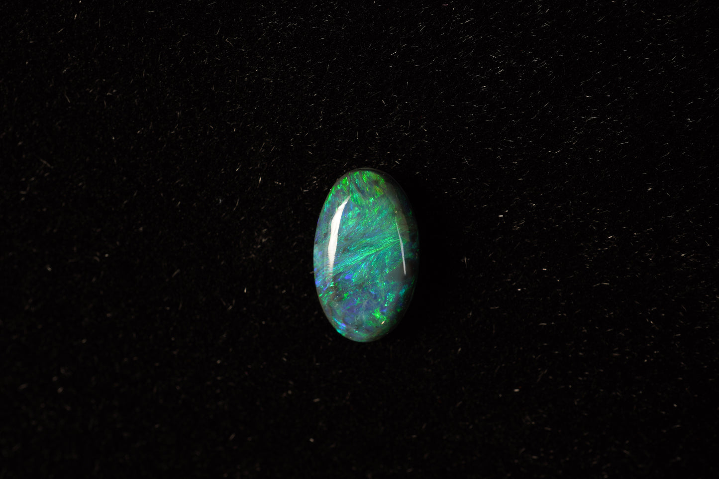 0.55 ct Black Opal 8.4 x 5 x 1.8mm