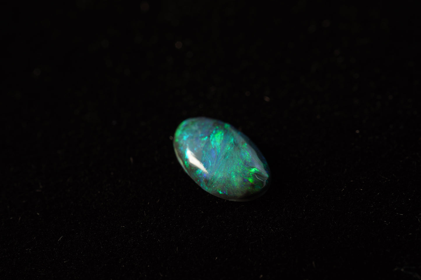 0.55 ct Black Opal 8.4 x 5 x 1.8mm