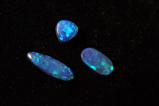 Lightning Ridge Opal Doublet 3 pack (2.1 ct total)