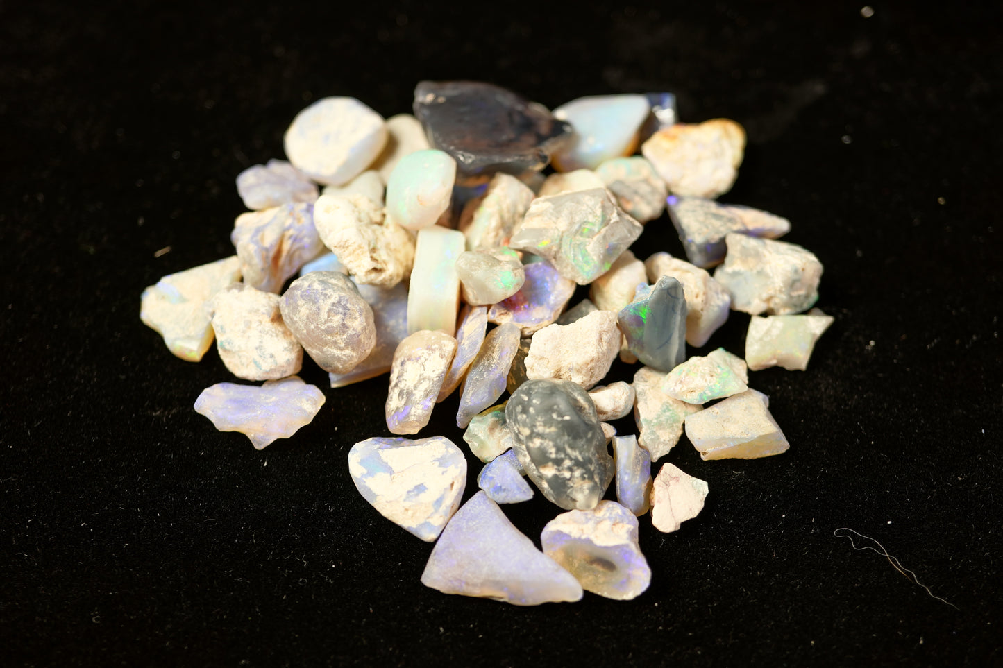 100 ct Rough Opal- Lightning Ridge Seam, Nobbies, and 1 Rub
