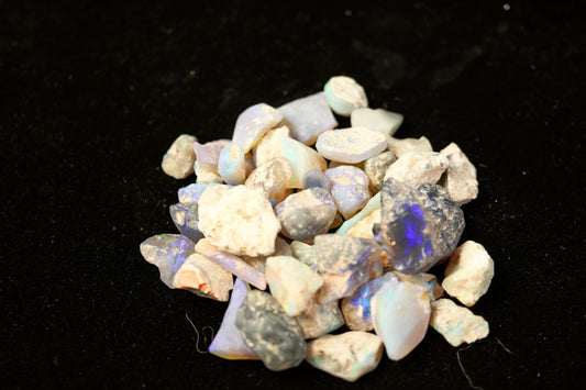 100 ct Rough Opal- Lightning Ridge Seam, Nobbies, and 1 Rub