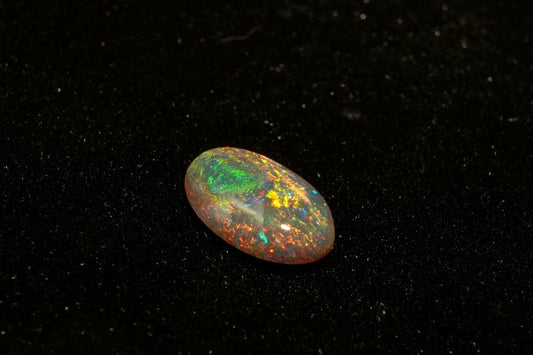 1.06 ct Black Crystal opal 9.6 x 6.1 x 2.6 mm