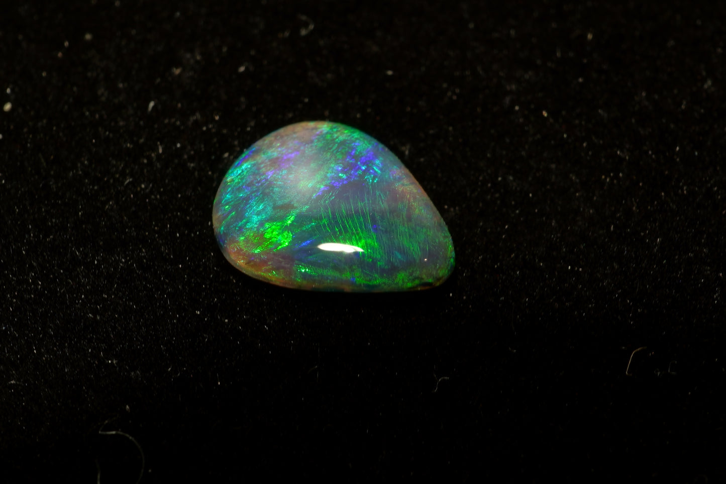0.55 ct Black Opal 8 x 6.3 x 1.6 mm