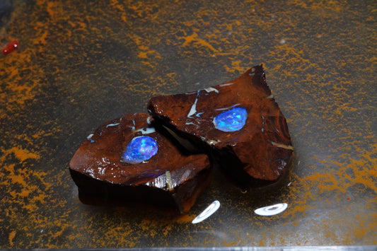 68 ct Boulder Queensland Boulder Opal Pair