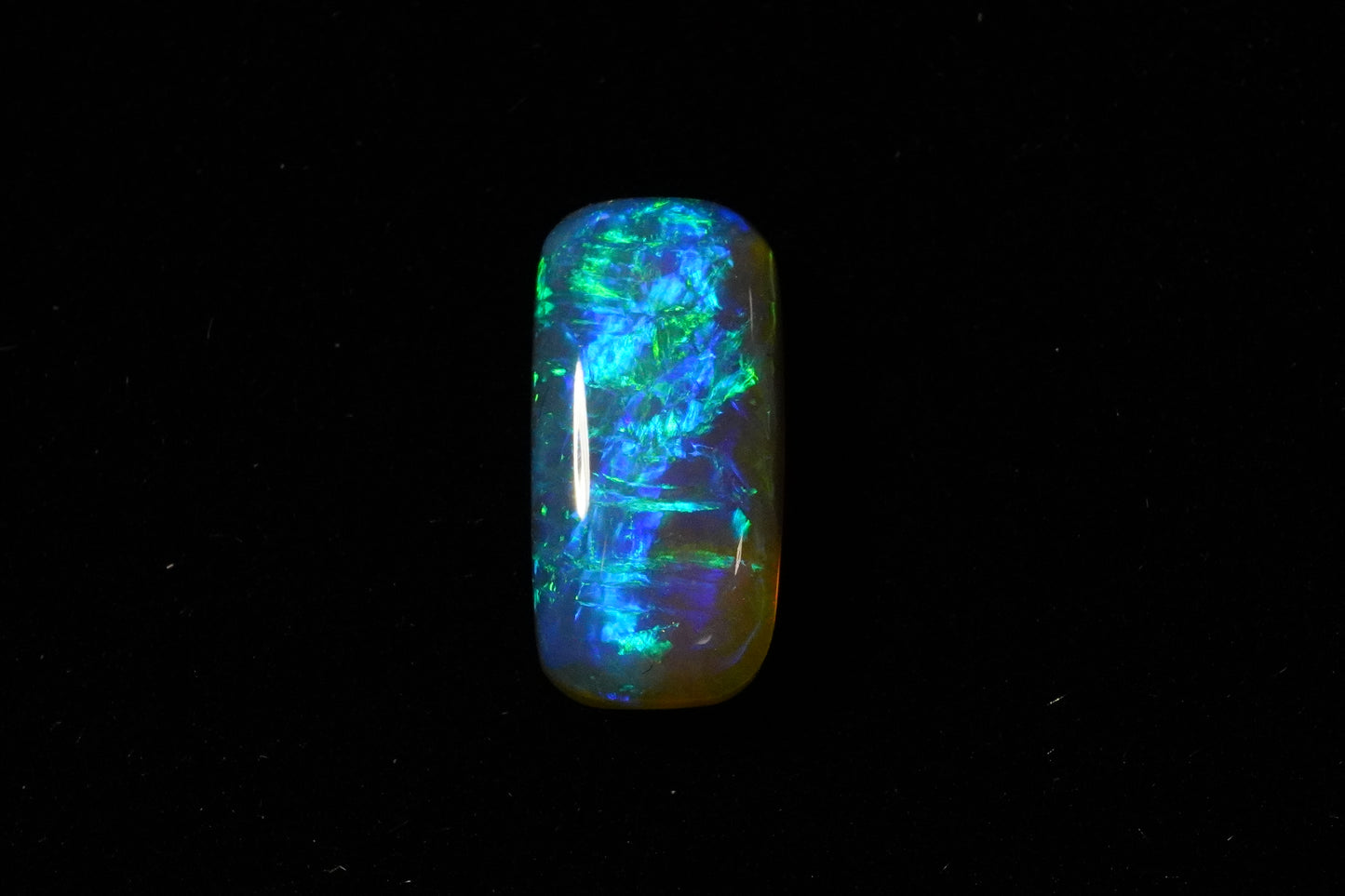 3.28 ct Dark Crystal Opal 13.1 x 6.3 x 4.3mm