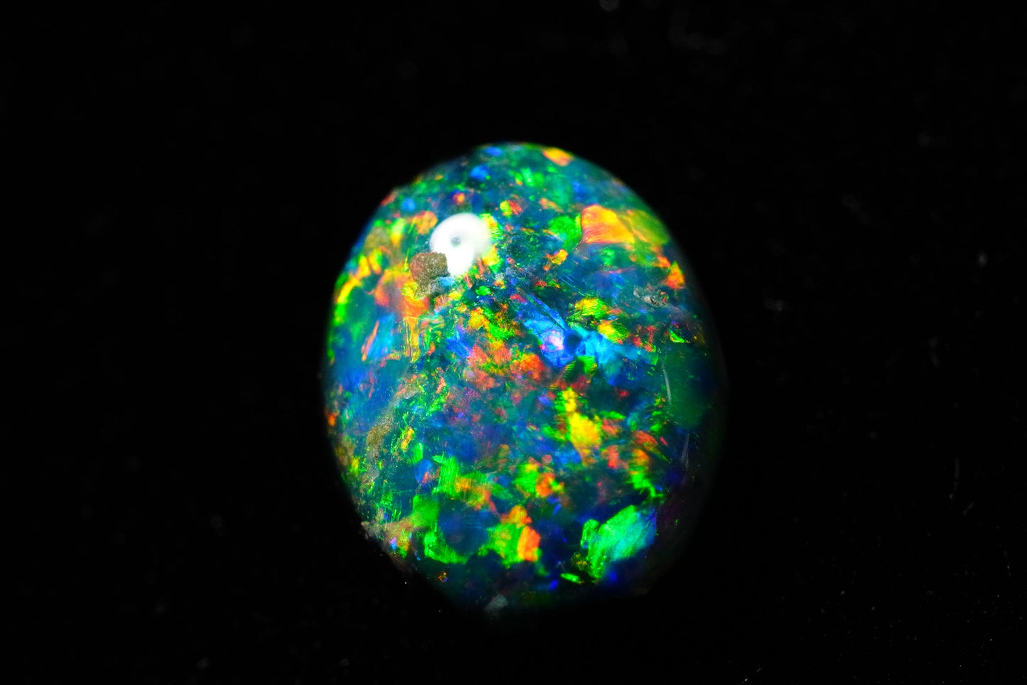 0.64 ct Black Opal 7 x 5.4 x 2.4 mm