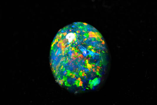 0.53 ct Black Opal 6 x 5 x 2.2 mm
