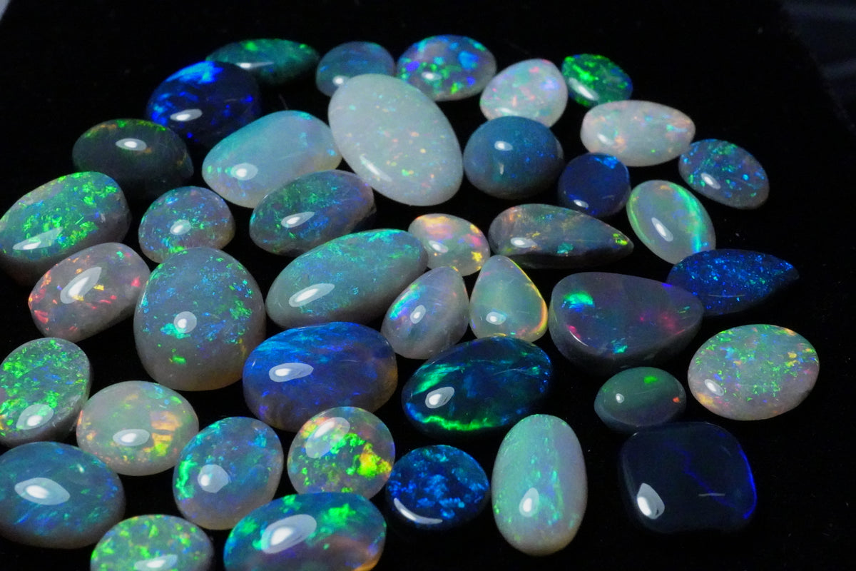 Wholesale Jewelers Parcel: 35 CT Australian Opal Investment Lot (40 Stones)