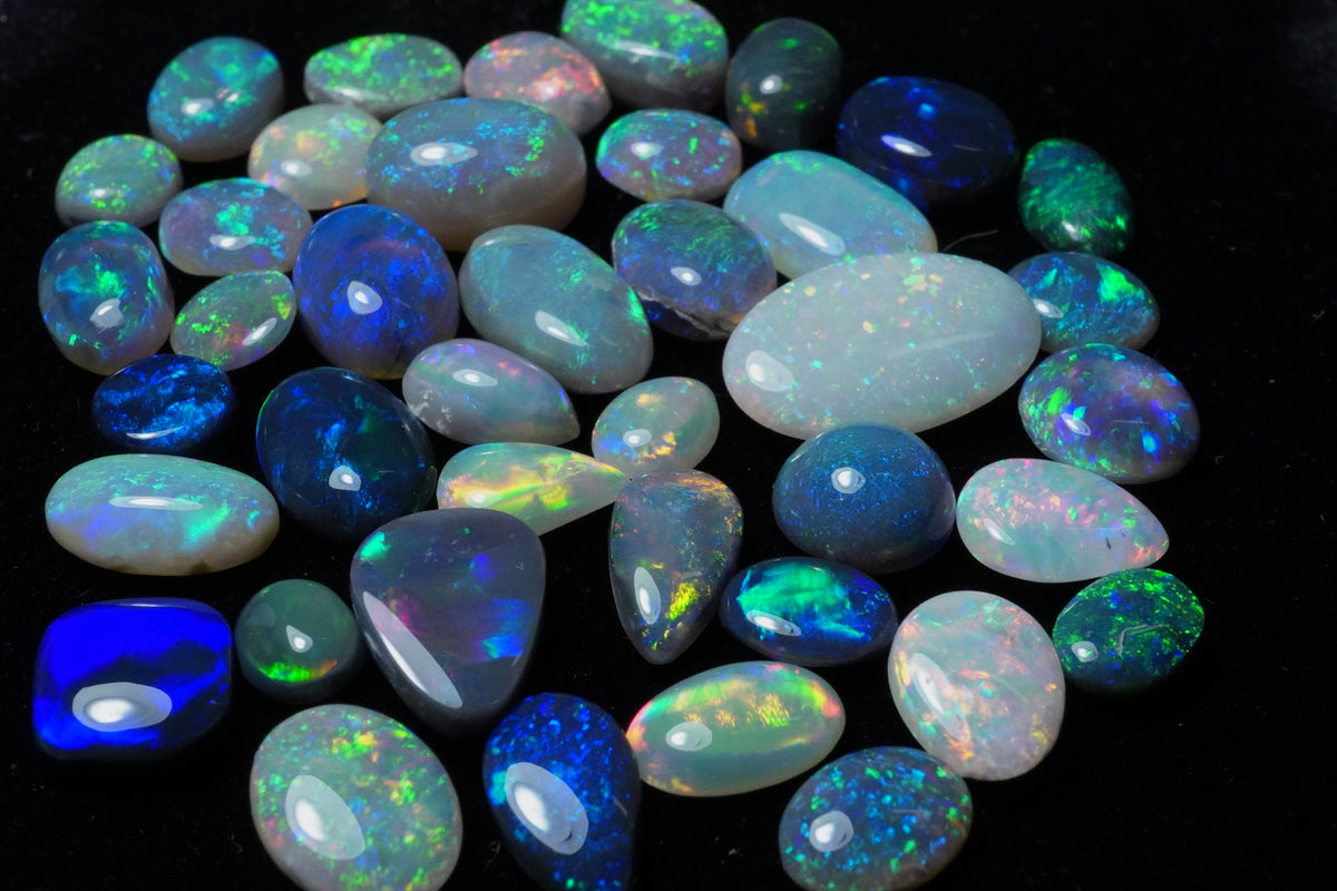 Wholesale Jewelers Parcel: 35 CT Australian Opal Investment Lot (40 Stones)