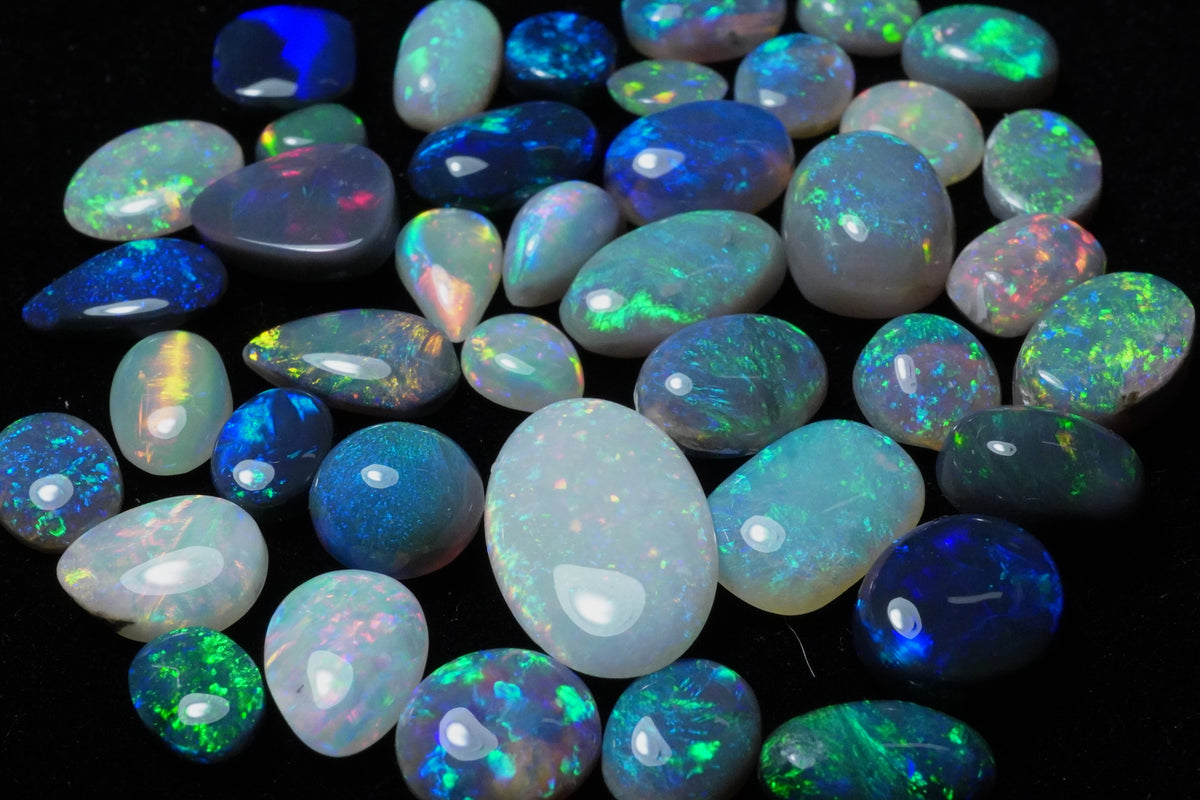 Wholesale Jewelers Parcel: 35 CT Australian Opal Investment Lot (40 Stones)
